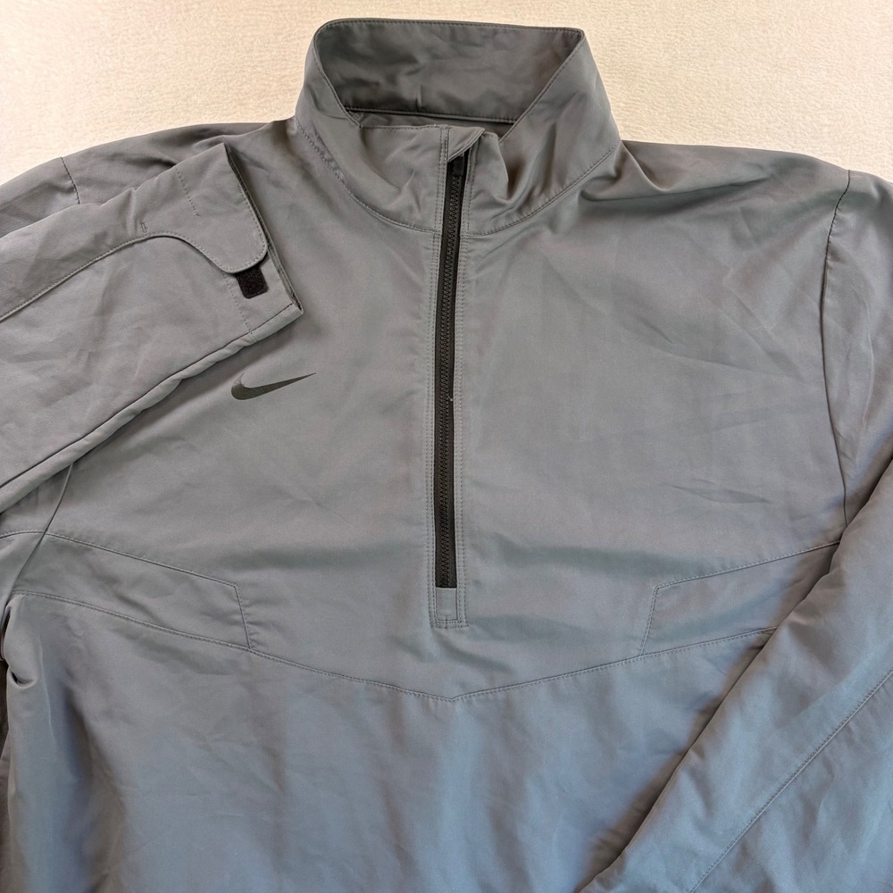 Nike Golf Dri-FIT Mens Gray 1/2 Zip Pullover Windbreaker Jacket CSX Logo L